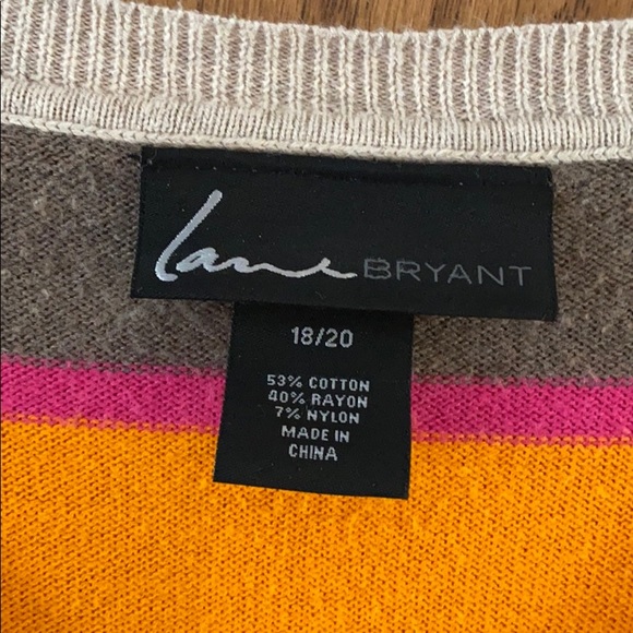 Lane Bryant Long Sleeve V-neck Sweater - Picture 2 of 5